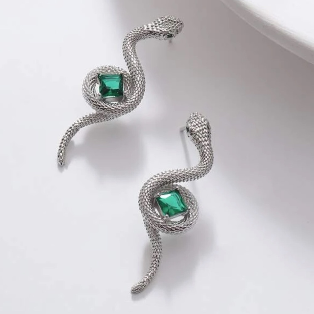 Snake earrings